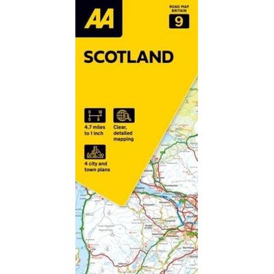 09 Scotland, Karte von , Automobil Association, 978-0-7495-8472-6