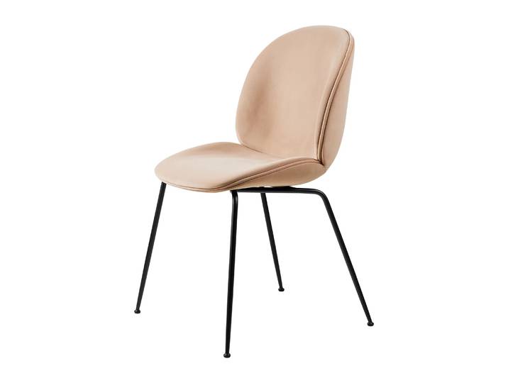 GUBI Beetle dining chair fully upholstered conic base Sunday 034-black