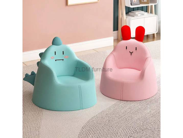 Dessin animé paresseux enfants mini canapé dossier fauteuil PU imperméable enfants canapé belle chambre de bébé Confortable canapé enfant meubles