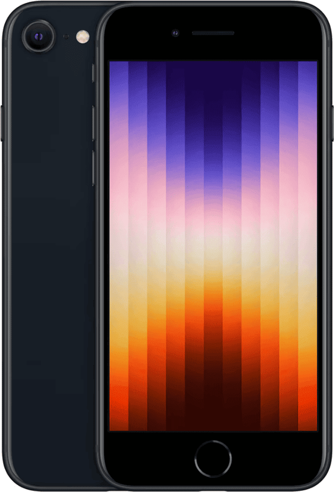 Apple iPhone SE (2022), 64GB, Dual-SIM, Mitternacht