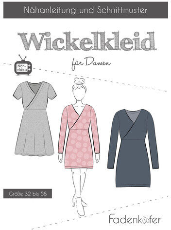 Fadenkäfer Schnitt "Wickelkleid" für Damen