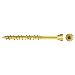Fischer Dielenschraube 3,5x45 Senkkopf TX gelbverzinkt Teilgewinde Innenstern - 660103