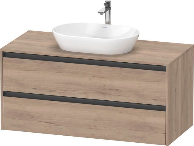 Duravit Ketho2 Konsolen-Waschtischunterbau wandhängend 1200x550x568 Ei K24897055550000