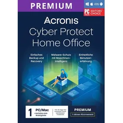 Acronis Cyber Protect Home Office Premium, 1 Gerät - 1 Jahr + 1 TB Cloud-Speicher, ESD