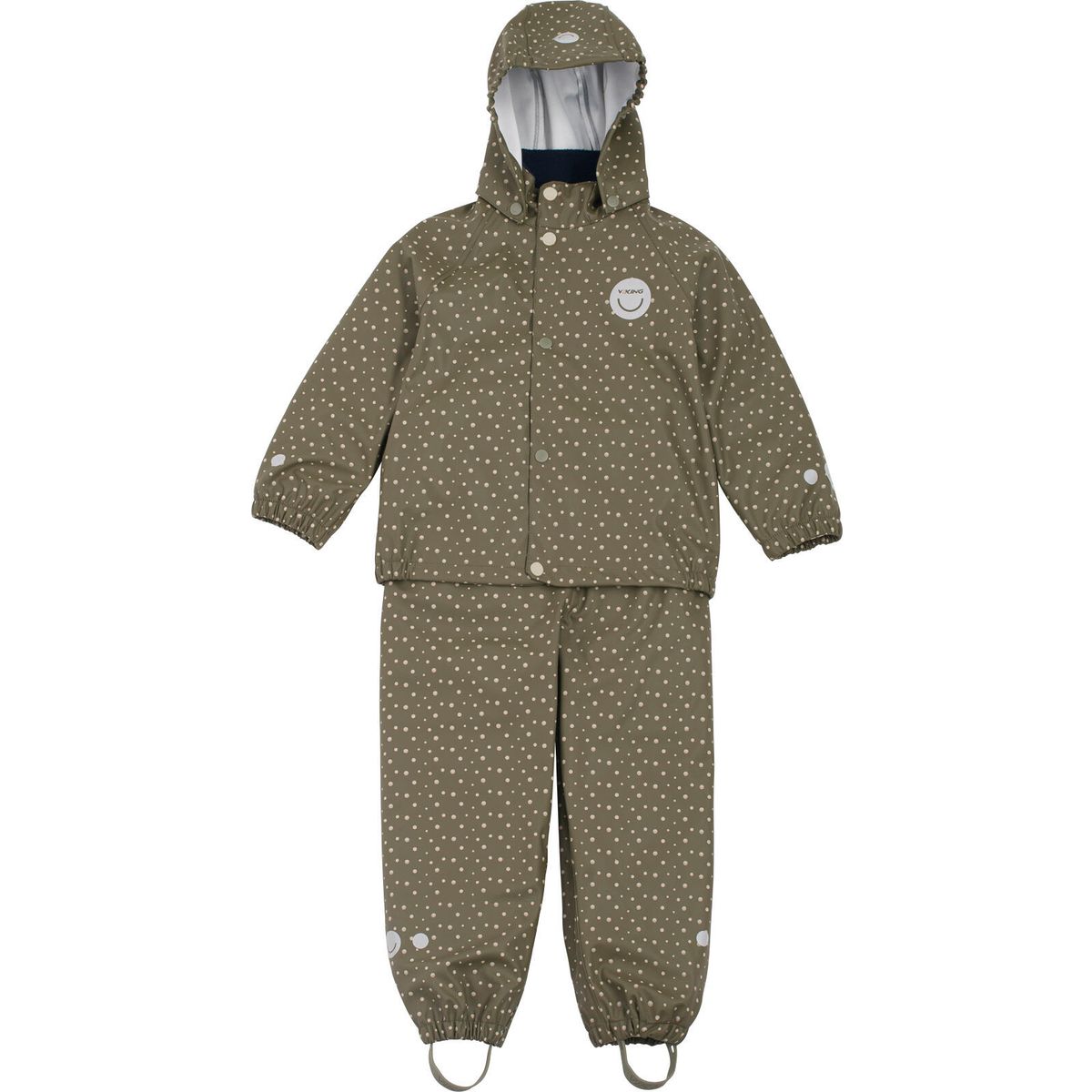 Viking Jolly Print Rain Set olive (37) 110 50-25145-37-110