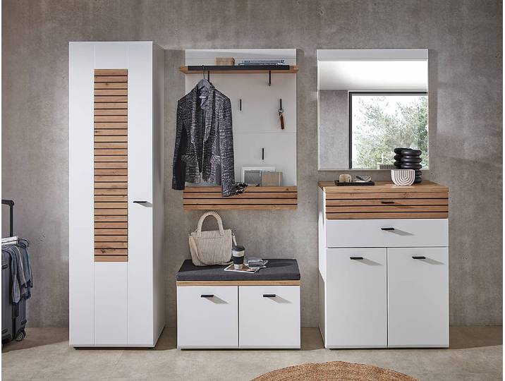home24 Schoenenkast 80 x 106 x 40cm wit