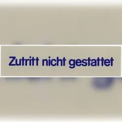 Contacto Schild ZUTRITT NICHT GESTATTET