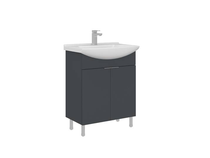 Meuble Vasque Purus 65 - 65 x 50 x 83 cm - Matte Anthracite