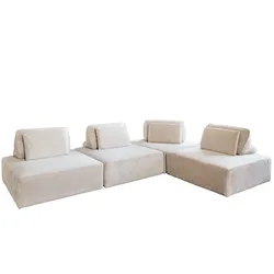 MODULSOFA WIOLO SOFT 4 MODULE 4 KISSEN Cremeweiß Cord