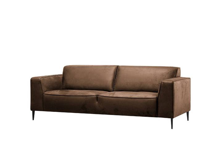 Sofa Chaides 3-Sitzer Braun Mischgewebe Bulan 228cm Keine Funktion Industrial