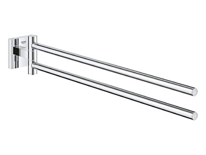 GROHE QUICKFIX Start Cube handdoekhouder dubbele, schroefmontage, chroom, 40976000