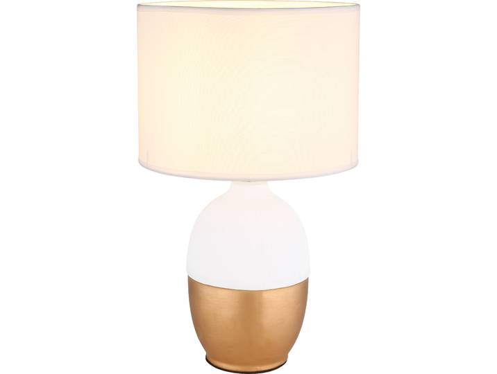 Globo Lighting Tischleuchte Keramik weiß, 1x E14