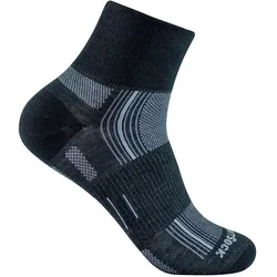 Wrightsock, Unisex, Sportsocken, Stride Quarter Herren Wandersocken (41.50 - 44), Schwarz