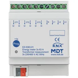 MDT Technologies Energiezähler EZ mit Wandlermessung 3-fach 63 A, EZ-0363.01