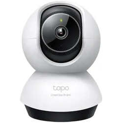 TP-Link KI-Sicherheitskamera mit Schwenk-, Neige- und Nachtsichtfunktion (2560 x 1440 Pixels), Netzwerkkamera, Schwarz