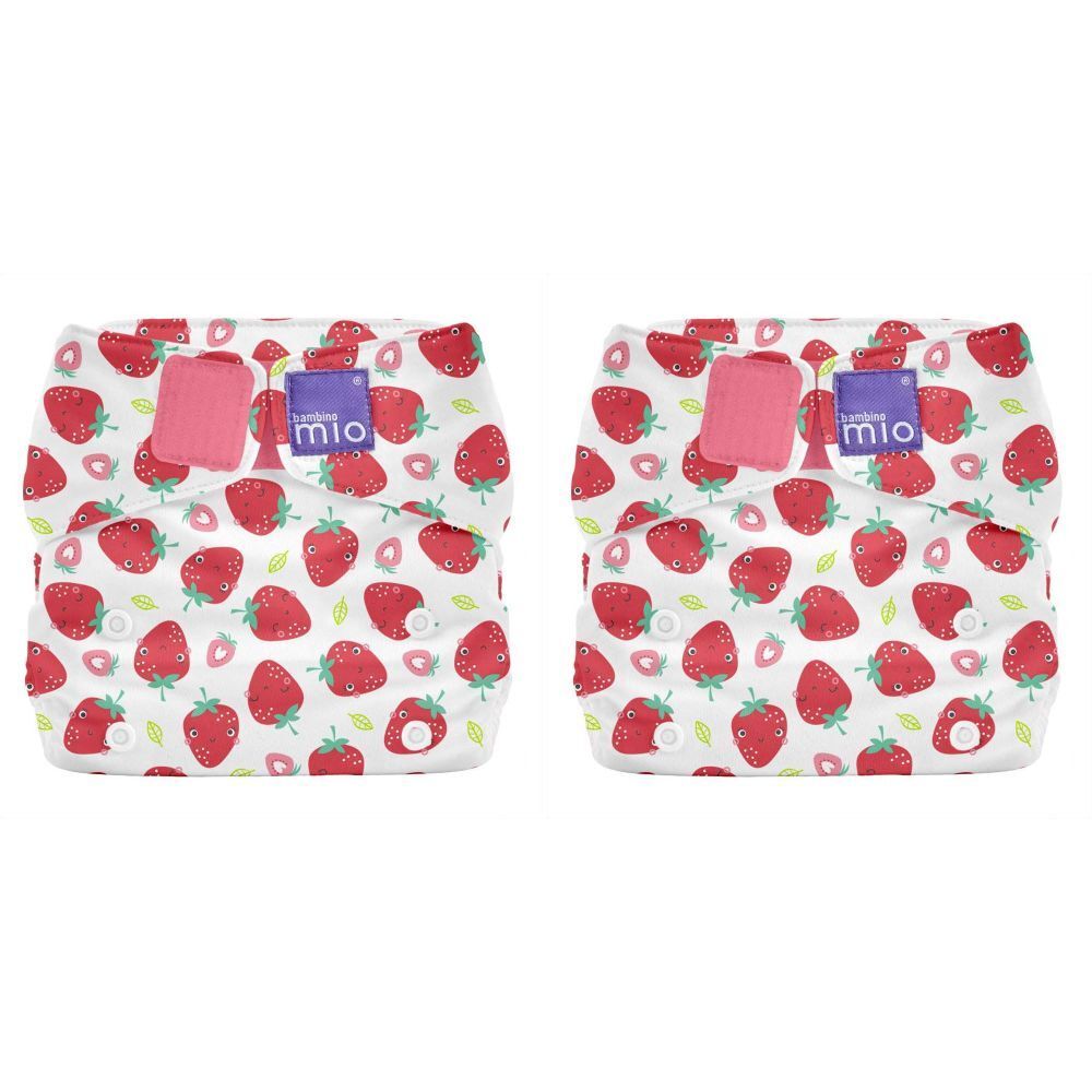 Bambino Mio, miosolo classic All-in-One Stoffwindel, Erfrischende Erdbeere x2 2x1 St Windeln