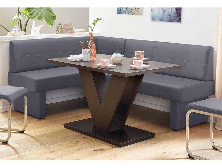 Eckbank HOME AFFAIRE, grau, B:152cm H:89cm T:202cm, Sitzbänke, Eckbank