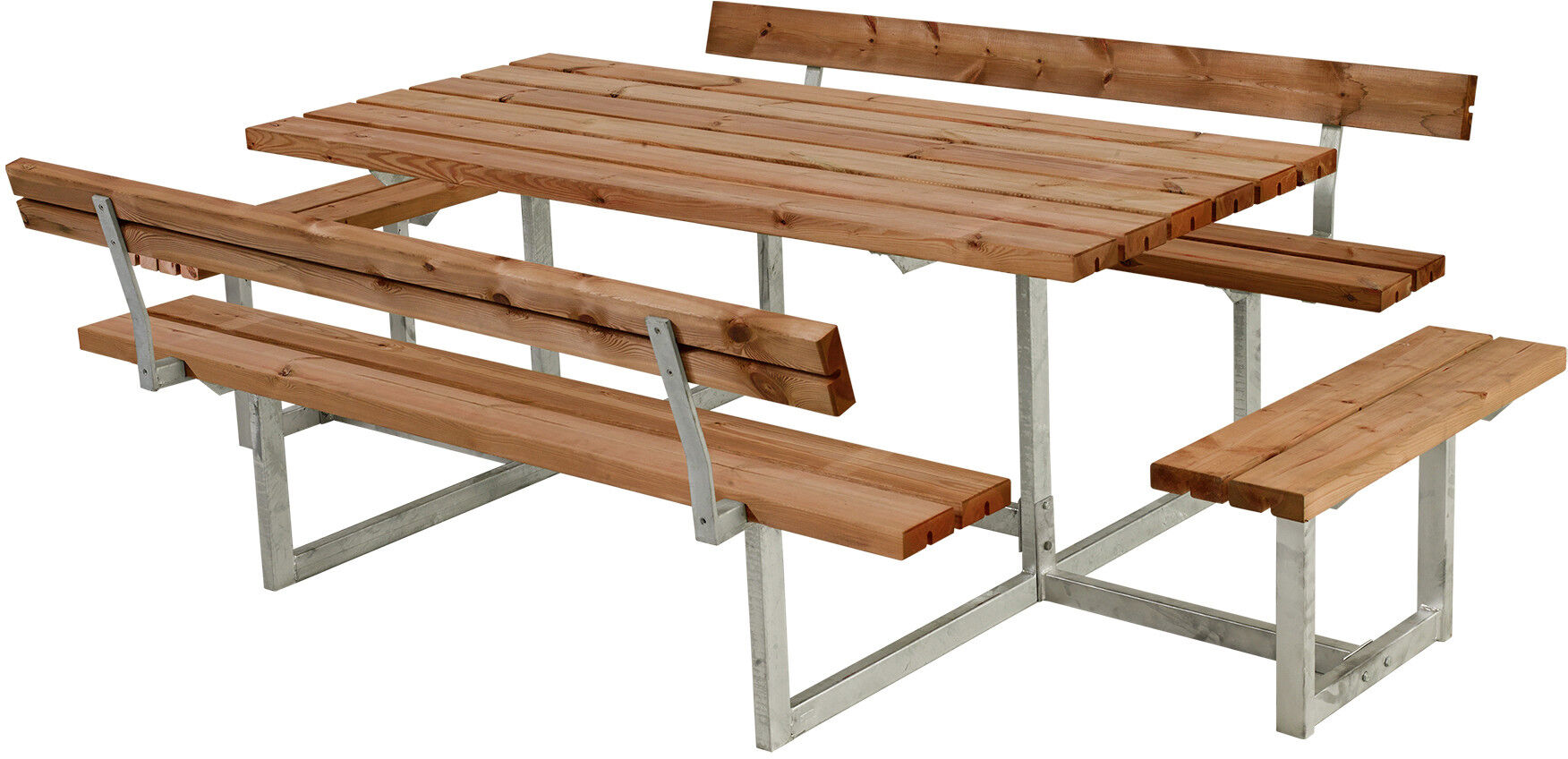 Plus Kombimöbel Basic Anbau und 2 Rückenlehnen RAL 1006 Teak