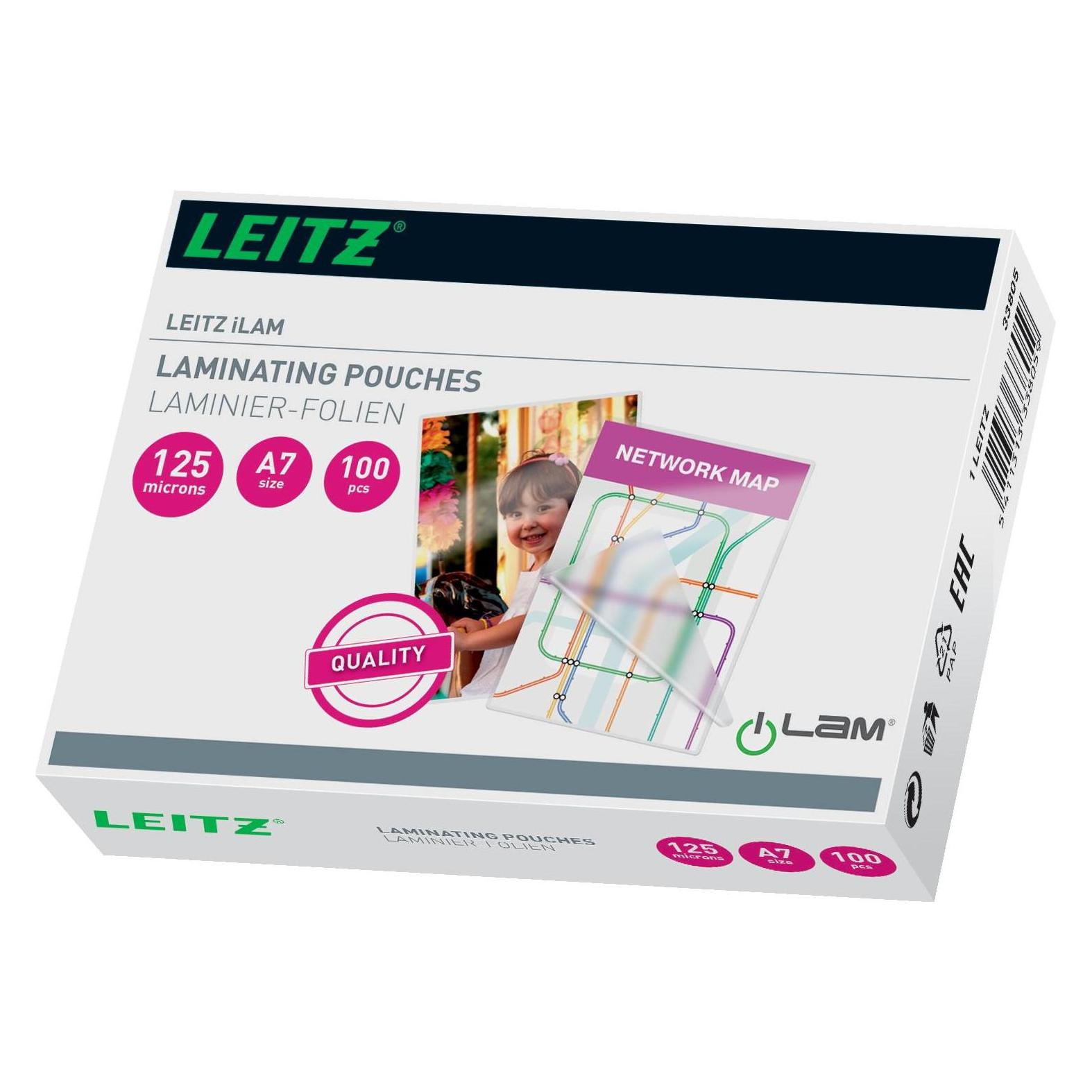 Leitz Laminier-Folientasche (A7, 100 Stk., 125 µm) (33805)