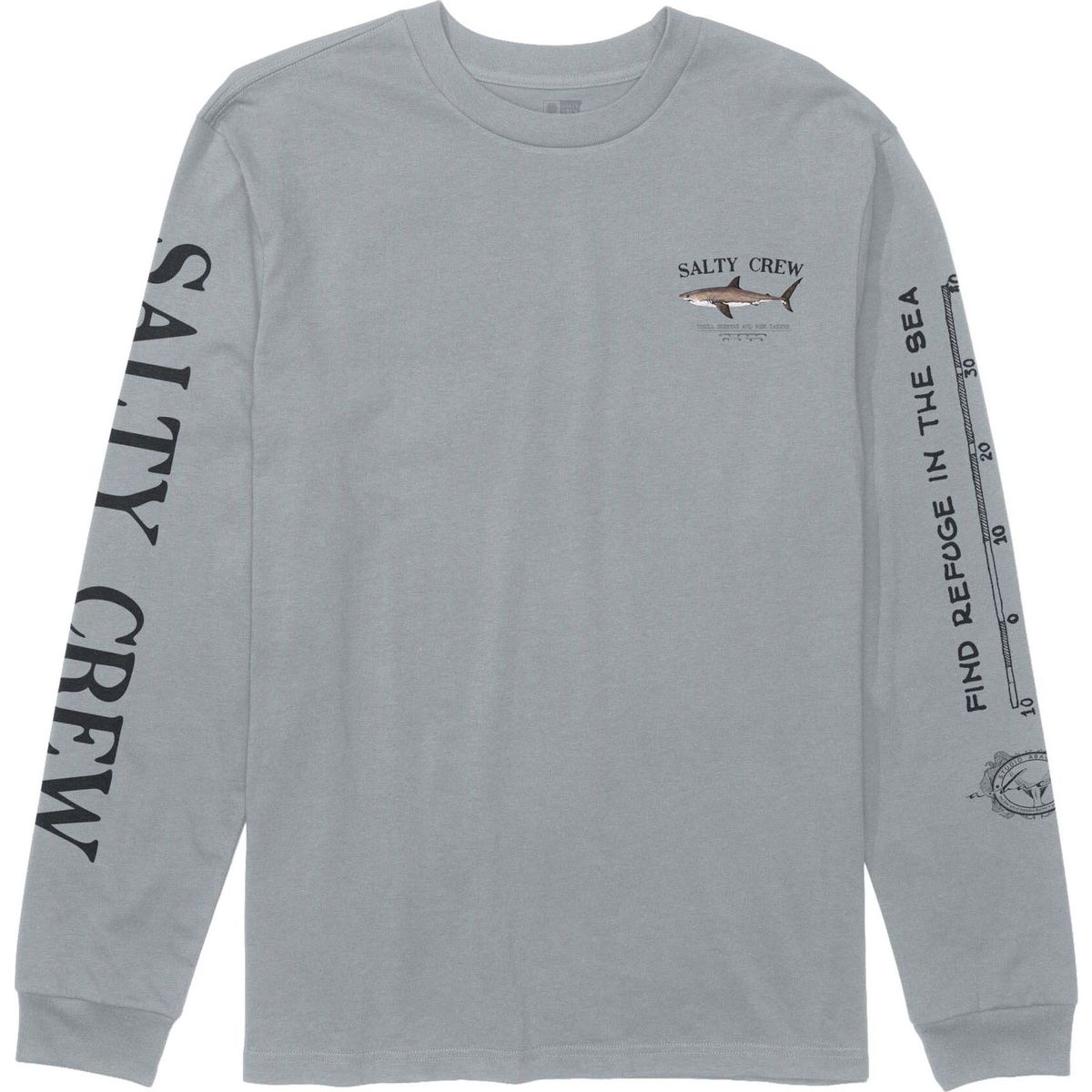 Salty Crew Bruce Long Sleeve Tee quarry (QUA) M 20135070-QUA-M
