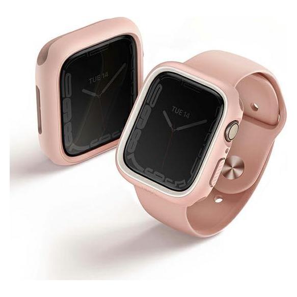 Uniq etui Moduo Apple Watch Series 4/5/6/7/8/SE 44/45mm różowy-biały/blush-white (Uni000703-0)
