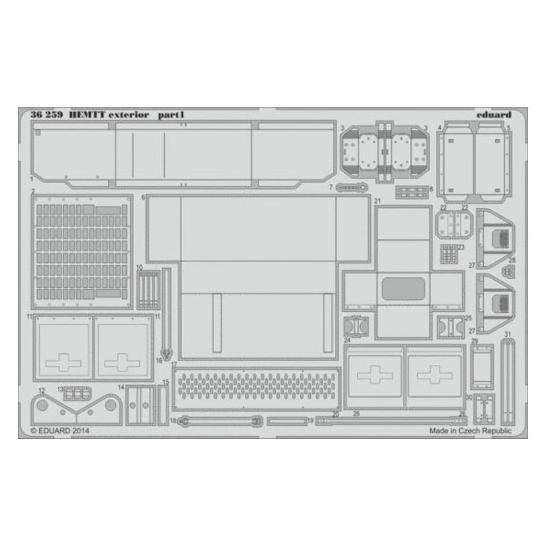Eduard HEMTT exterior for Italeri (36259)
