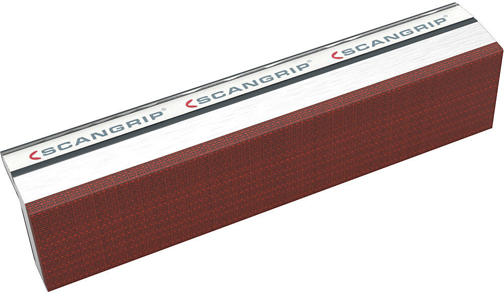 Magnet-Schraubstockbacken, aus gehärtetem Aluminium mit Fiberauflage, 1 Paar, Backenbreite 100 mm SCANGRIP