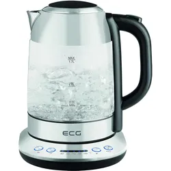 ECG Electric kettle RK 1781 Glass, Wasserkocher, Grau