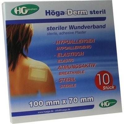 Höga-Pharm GmbH HÖGA-DERM steriles Pflaster 70x100 mm 10 St 02483623