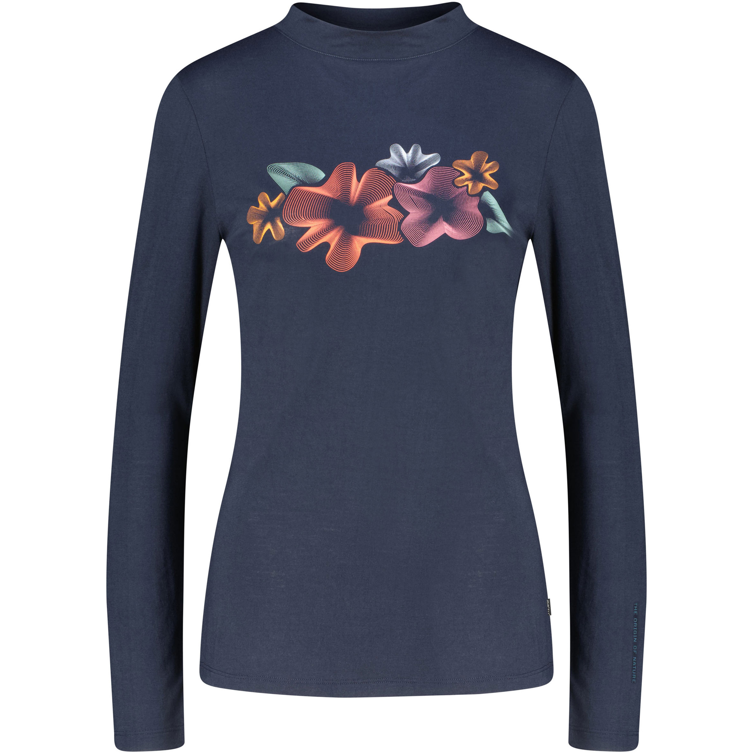 Bergzeit Basics Meru Lidköping Damen Longsleeves blau Größe M Lifestyle Hautfreundlich