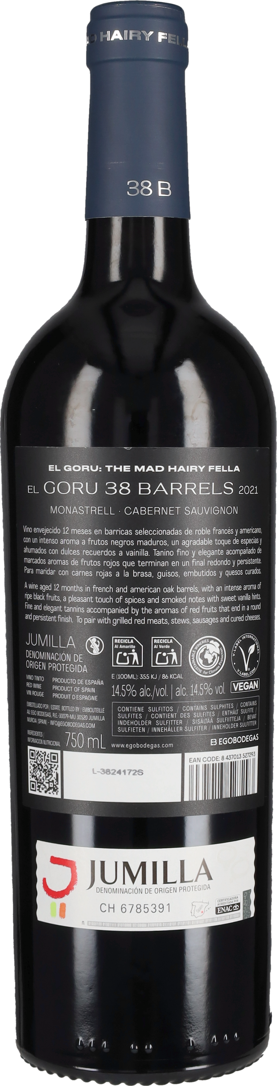 Rosso 'El Goru 38 Barrels' Ego Bodegas 2021