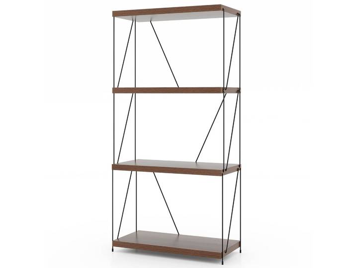 REGAL Vertikales Walnuss