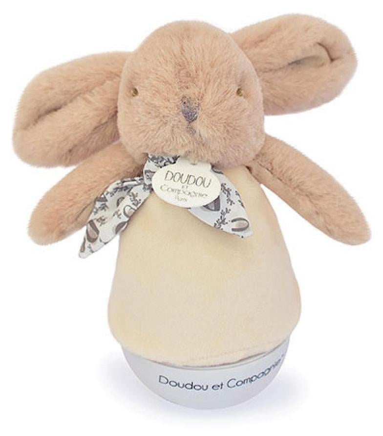 Doudou et Compagnie Lapin Doudou Nachtlampje met muziek, beige, 16 cm