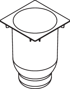 Hewi System 900 Q insert 900Q20.E001 pour garniture de toilette
