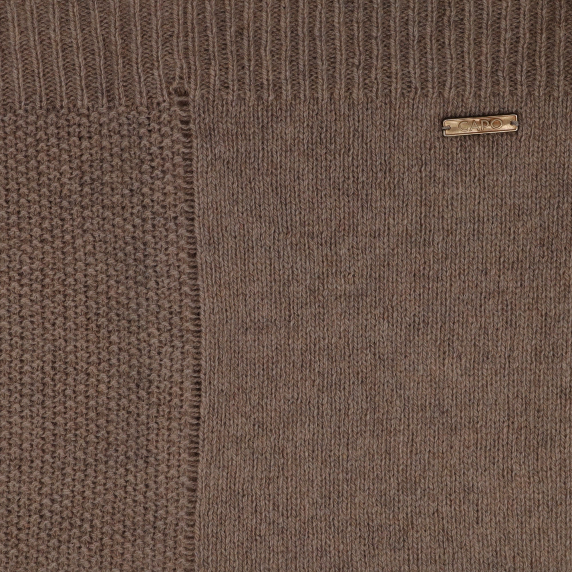 Loop CAPO, Damen, braun (taupe), Strick, Kaschmirmischung, Modetücher Loop