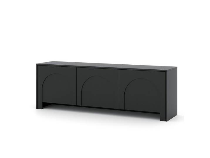 Prima-Online TV-Schrank Lowboard Vento Schwarz Breite: 153,5cm / Höhe: 51cm / Tiefe:35cm