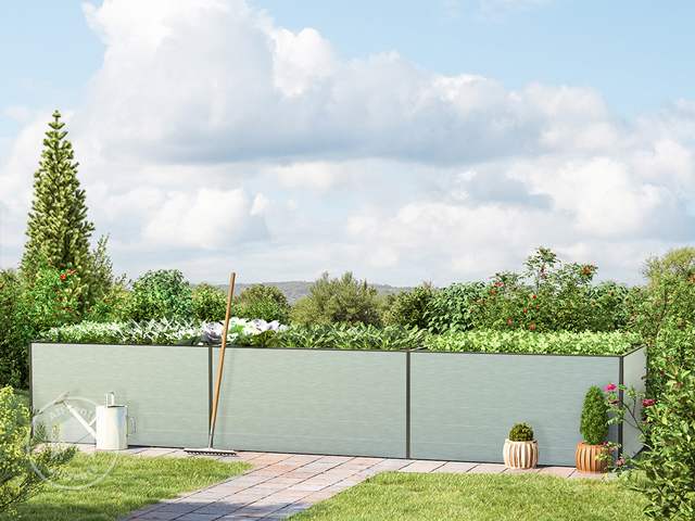 GFP 444 x 99 x 77 cm Raised garden bed, Aluminium anodised - (GFPV00423)