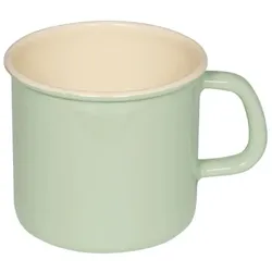 Riess Becher 3/4L Ø11cm Pastell Nilgrün Emaille