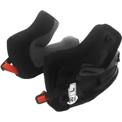 Nolan N87 Plus, Wangenpolster - Schwarz/Rot - 3XL