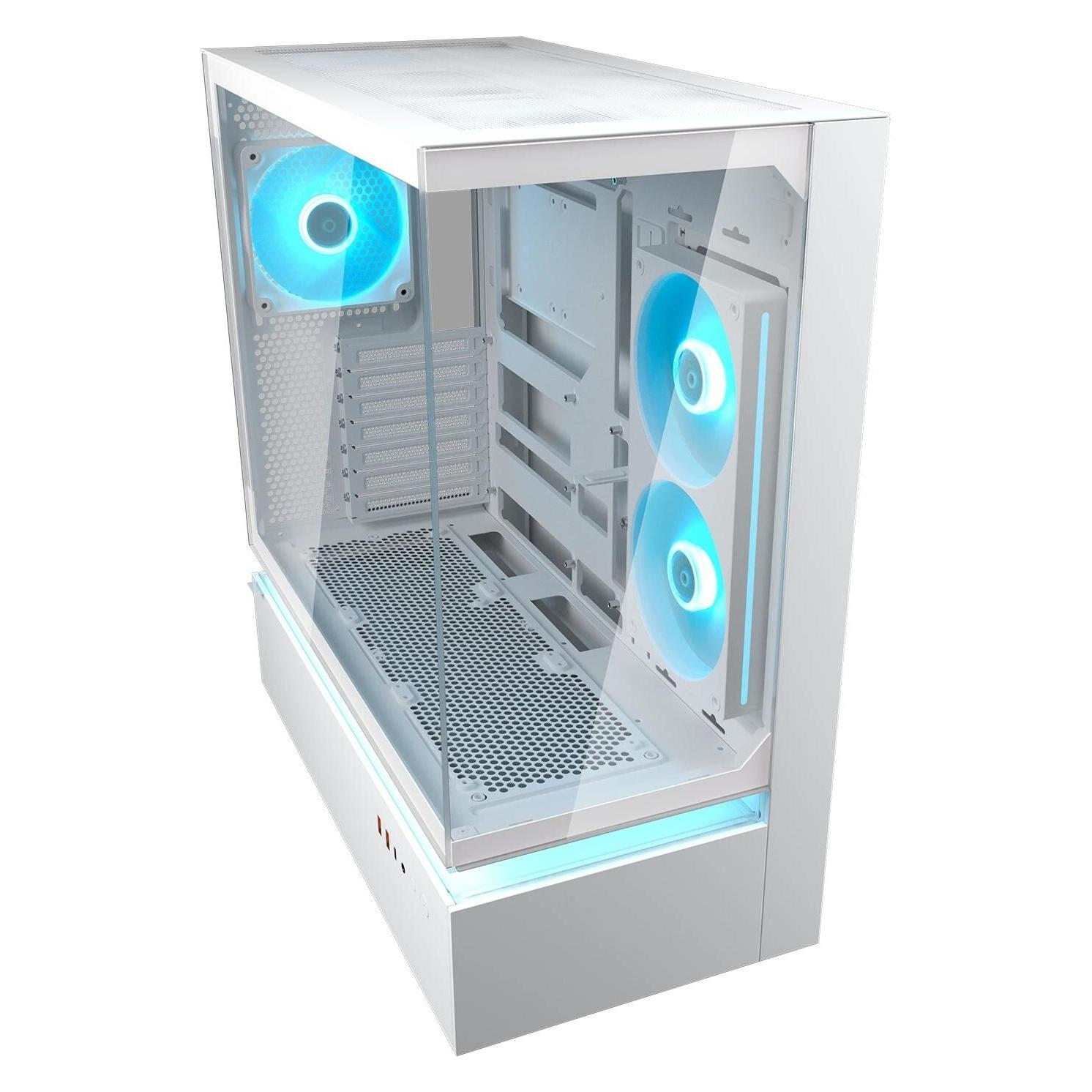 Cougar Gehäuse Midi-Tower CFV235, ARGB, Glas, Weiss (ATX, mATX, Mini-ITX) (CGR-2DA4W)