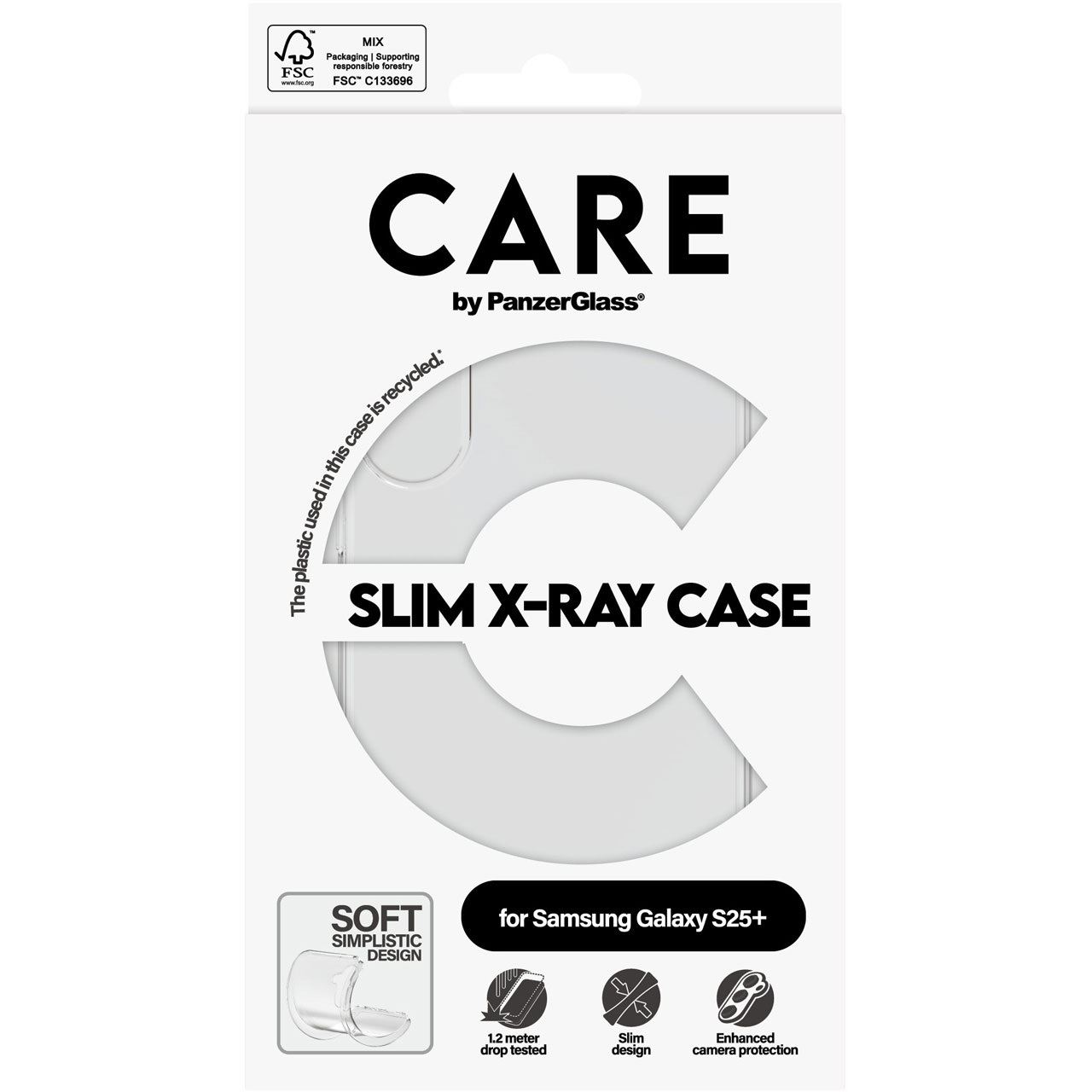 PanzerGlass CARE Fashionable Case Transparent X-Ray Soft Basic Galaxy S25+