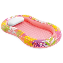 INTEX Luftmatratze Wasserliege 57803EU Tropical Oasis Lounger Pool 206x122x23cm pink