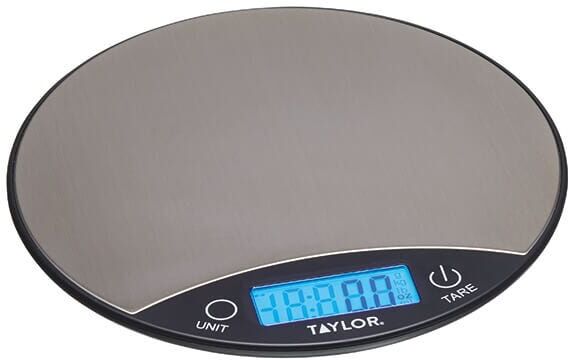 Taylor Pro Black & Silver 5kg Digital Dual Kitchen Scale
