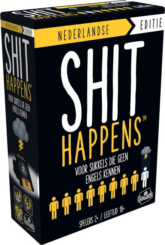 Goliath Shit Happens 18+ Nederlandstalig Kaartspel Partyspel