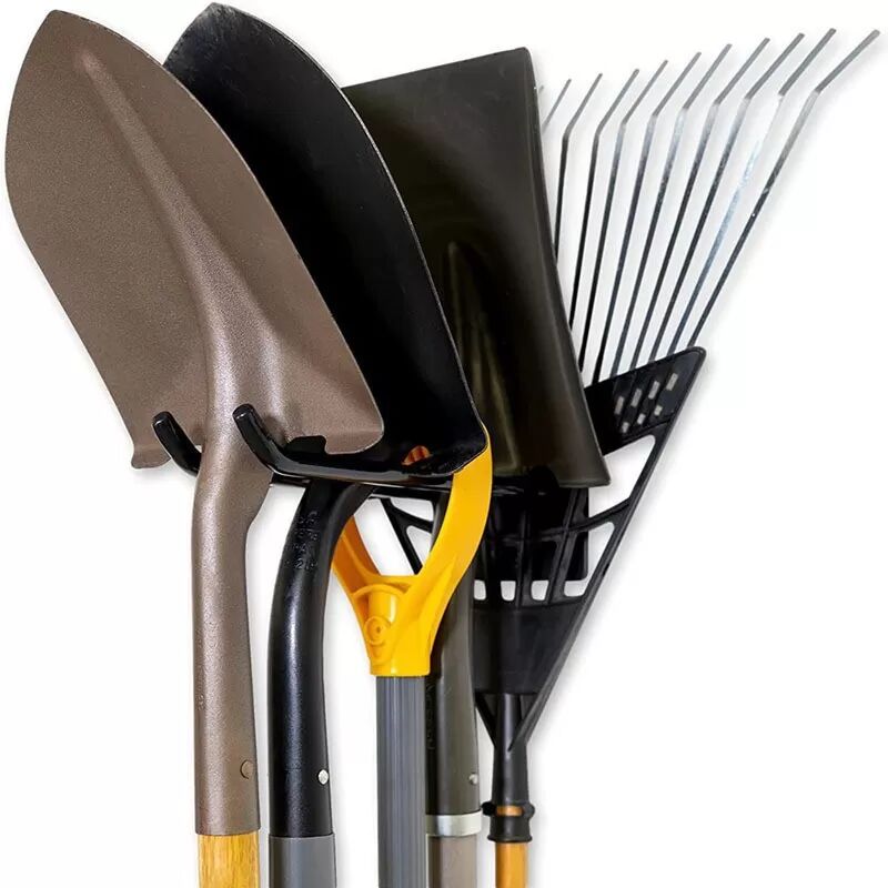 INF Pack de 2 supports de rangement pour outils de jardin