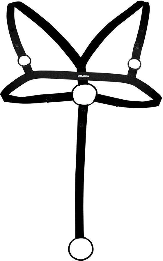 CUT4MEN Harnais Croisé C-Ring - Noir