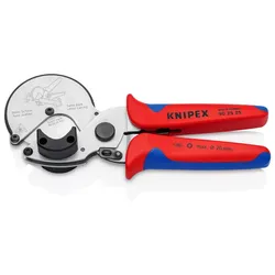 KNIPEX Rohrschneider für Verbund- und Kunststoffrohre mit Mehrkomponenten-Hüllen verchromt 210 mm - 902525E01