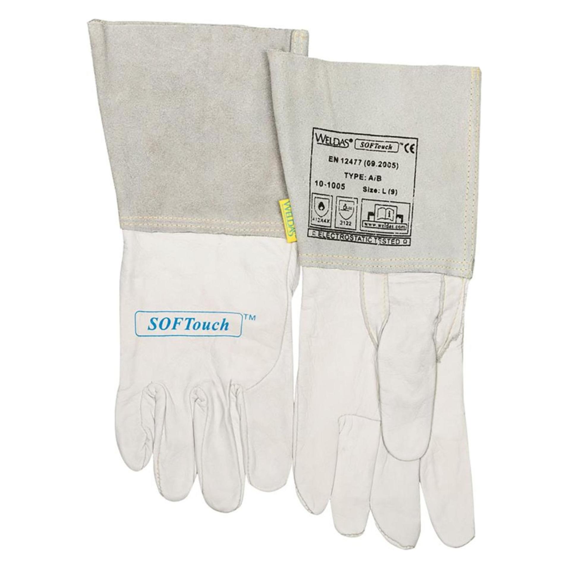 Weldas Schweisserhandschuhe Grösse XL (9,5) natur EN 388, EN 12477, EN 1149-2 (9.5) (10-1005-XL)