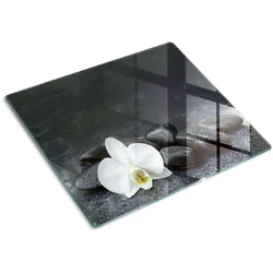 GLASPLATTE 60x52 cm Orchidee