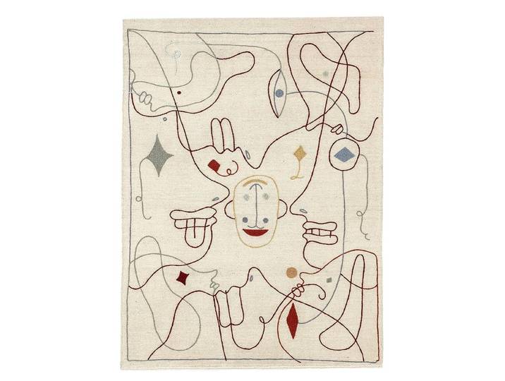 NANIMARQUINA tapis SILHOUETTE KILIM (300x400 cm - Laine Afghane et frene)